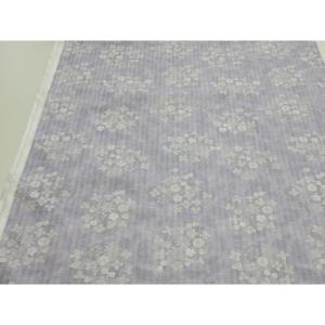 ピケ シンプルフラワー パープル 生地 108cm幅 日本製 綿10 0％ コットン プリント生地 布 薄手 切り売り 浴衣 甚平 よさこ い衣装 ハンドメイド