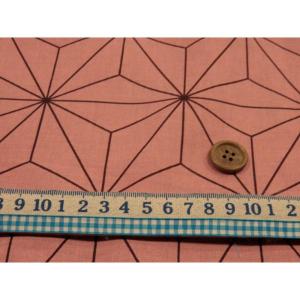 麻の葉 ピンク シーチング生地 鬼滅の刃 10...の詳細画像2