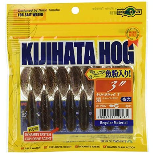 エコギアEcogear ルアー キジハタホッグ 3インチ #245 ホタルイカ夜光