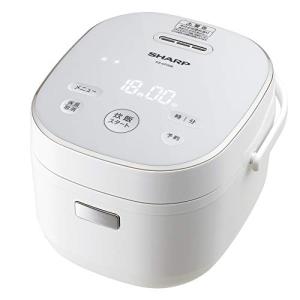 シャープ 炊飯器 3合 一人暮らし マイコン パン調理機能 ホワイト KSCF05BW KS-CF05B-W｜tubutubu-shop