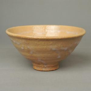 茶道具 抹茶茶碗 唐津焼き 彫三島 中里重利作 三玄窯 唐津焼 茶道