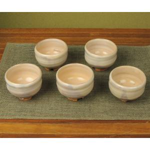 美濃焼　御本手秋桜汲出五客揃い 萩焼 D3-62 御本手汲出5客揃 (代引不可) (のし包装無料対応可) : 住設