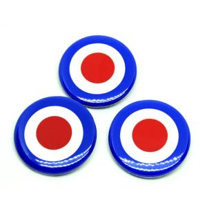 モッズマーク　缶バッジ　３個セット　定番　MODS　モッズ　ターゲット　マーク　パンク　PUNK　ロック