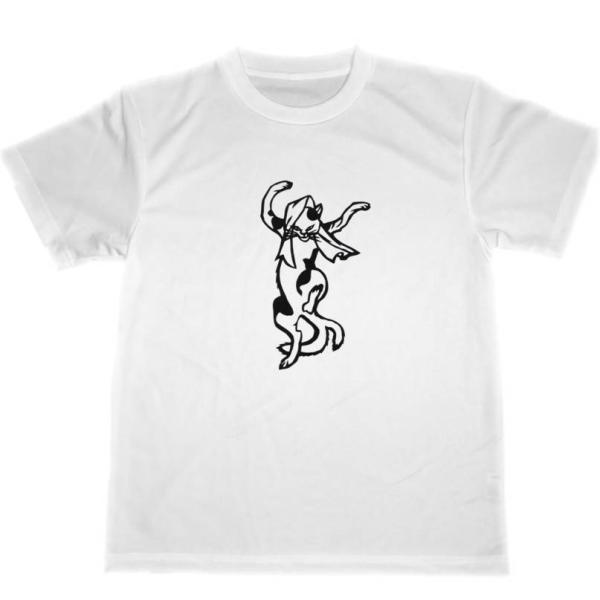 歌川国芳　踊る猫又　ドライ　Tシャツ　猫　猫グッズ　ネコグッズ　国芳　浮世絵  妖怪　浮世絵　