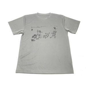 鳥獣戯画 ドライ Tシャツ グレー ウサギ カエル グッズ T5 Tuge9999happy 通販 Yahoo ショッピング