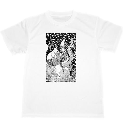 水島 爾保布　ドライ　Tシャツ　名画　絵画　挿絵　アート　グッズ　人魚の嘆き　谷崎潤一郎 3