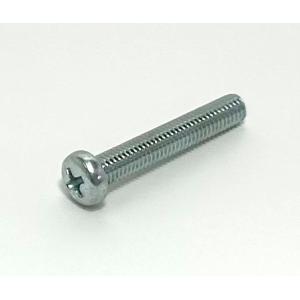 現場屋さん　ナベ頭小ねじ　（鉄／ユニクローム）全ねじ　M4×40ミリ　Ｐ0.7