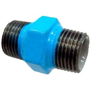 日立金属（プロテリアル）　PQWK継手　ニップル　15A(1/2B)　ポリ粉体 ライニング鋼管用継手