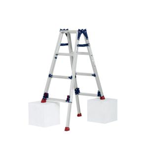 ピカ はしご兼用脚立 SCL-120A 4尺 四脚アジャスト式脚立 かるのび