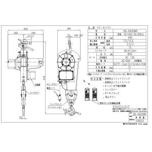 ◇トーヨーコーケン 二本掛ベビーホイスト 無線...の詳細画像3