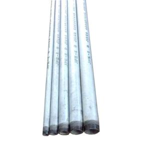 現場屋さん　白ガス管　両ねじ加工　Φ15A(1/2B)Φ※外径約21.7mm ×長さ 0.5ｍ（500mm)　JFE-SGP 　鉄管、配管パイプ、亜鉛メッキ鋼管、白管