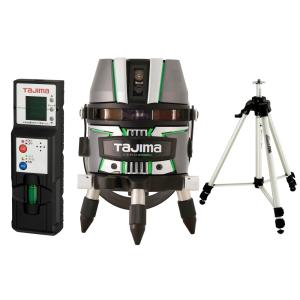T)タジマ レーザー墨出し器 ZERO GREEN-KY 受光器・三脚セット 矩・横
