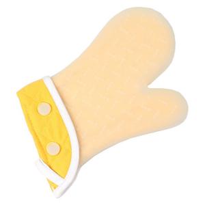 ユーロキッチン eurokitchen シリコン鍋つかみ シリコンミトン シリコンのカバーと布手袋がコラボ イエロー×ホワイト SILKTS