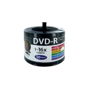 HI DISC　DVD-R 4.7GB 50枚スピンドル 16倍速対 ワイドプリンタブル対応詰め替え用エコパック 　HDDR47JNP50S