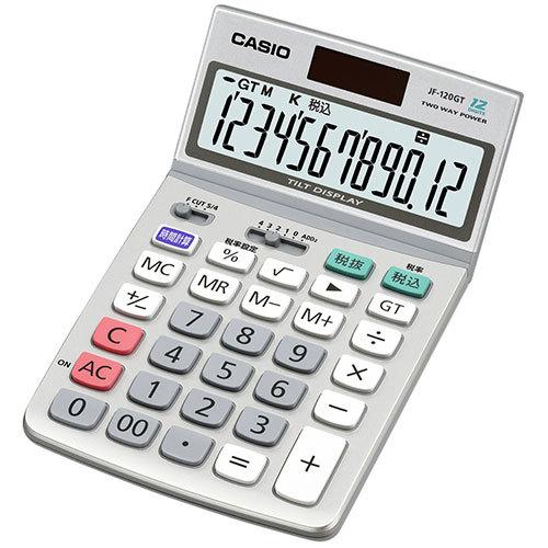 カシオ計算機 CASIO グリーン購入法適合電卓 ジャストタイプ12桁 JF-120GT-N