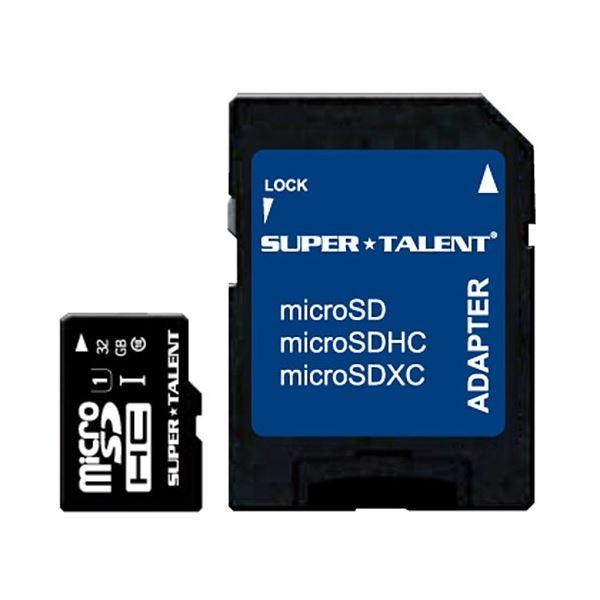 （まとめ）スーパータレント UHS-ICLASS10対応 microSDHCカード 32GB ST3...