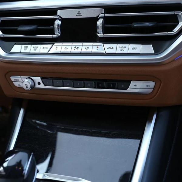 高品格♪ BMW サテンシルバー オーディオコントロール パネル カバー F40 118i 118ｄ...