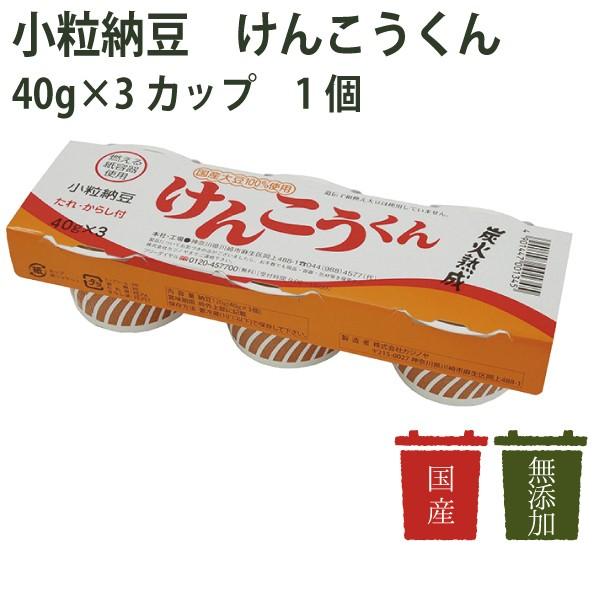 カジノヤ　小粒納豆　けんこうくん　40g×3個