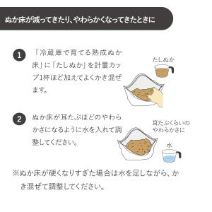 ぬか床 冷蔵庫で育てる 熟成ぬか床用 たしぬか...の詳細画像3