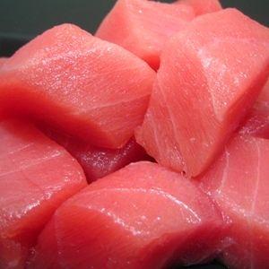 天然マグロのトロブツ　とろける中トロのぶつ切り