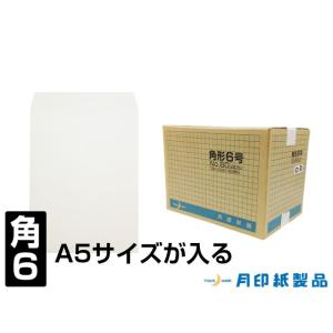 角6封筒 白菊80g 中貼 枠なし 500枚