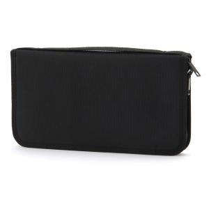 無印良品　ポリエステル パスポートケース・クリアポケット付　黒　約２３．５×１３×２．５cm