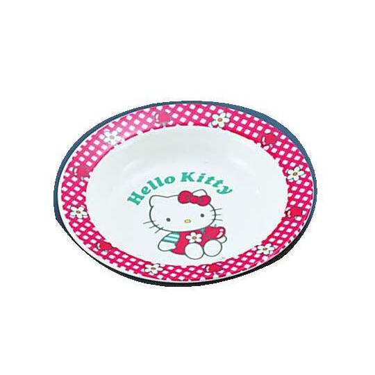 メラミンお子様食器「ニューキティ」 カレー皿(ギンガム) Daiwa aso 62-6854-98 ...
