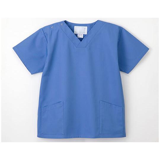 手術衣 （男女兼用上衣） ブルー M ナガイレーベン aso 8-8801-02 医療・研究用機器
