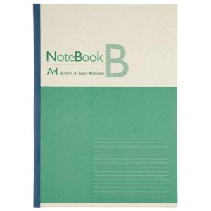 プラス 864380)再生紙ノート A4 B罫1冊 P044J