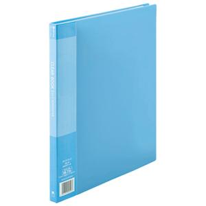 プラス 88736)クリアーブック20P A4S青1冊 D047J-BL