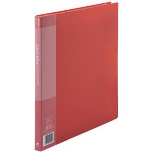 プラス 88739)クリアーブック20P A4S赤1冊 D047J-RD