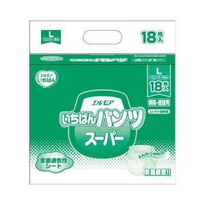 紙おむつ　パンツタイプ 業）いちばんパンツスーパー　L 452101　18枚（6） カミ商事 取寄品 JAN 4971633713291　介護福祉