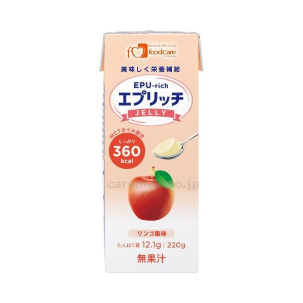 介護食・健康食品　機能系食品 エプリッチゼリー 220g　リンゴ風味 フードケア 取寄品 JAN 4...