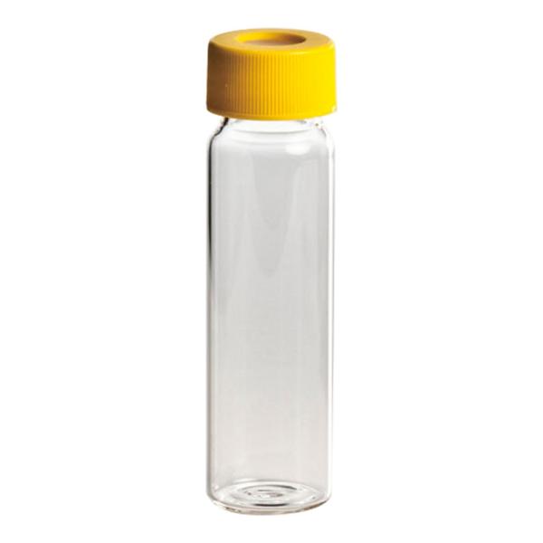 飲料水分析用EPAバイアル・VOC/VOA用 レベル2 透明バイアル+黄キャップ（セプタム付）72本...