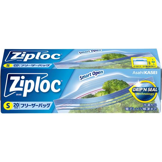 ジップロック フリーザーバッグ S 20枚 旭化成 aso 67-3052-31 医療・研究用機器