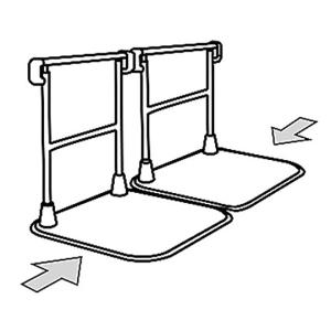 41kg つながる手すり 41kg 全国配送可 医療 研究機器 Aso7 1443 02 文具の月島堂 すりてあ タマツ Aso7 1443 02