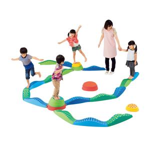 ウェイブバランス平均台 8本 グリーン 教育施設限定商品 Ed Ed 文具の月島堂 通販 Yahoo ショッピング