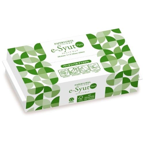 ペーパータオル e-Syut Pure 200枚 jtx 170554 丸住製紙 全国配送可