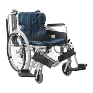 アルミ自走車いす KA820-38B-LO / A11_紫チェック カワムラサイクル 取寄品 JAN 4514133003297 介護福祉用具