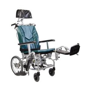 リクライニング車いす KXL16-42EL/RM / A13_濃紺チェック カワムラサイクル 取寄品 JAN 4514133042128 介護福祉用