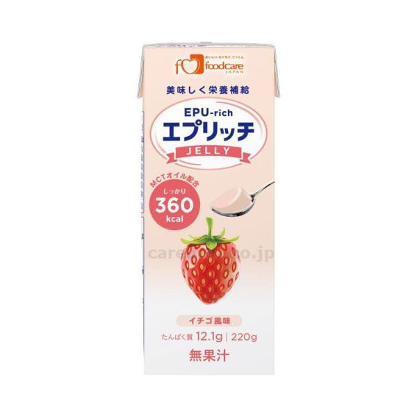 介護食・健康食品　機能系食品 エプリッチゼリー 220g　イチゴ風味 フードケア 取寄品 JAN 4...