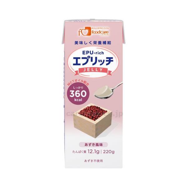 介護食・健康食品　機能系食品 エプリッチゼリー 220g　あずき風味 フードケア 取寄品 JAN 4...