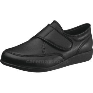 アサヒシューズ 屋内外用 靴 快歩主義 M021 ブラックスムース 片足 右足用 25.5cm