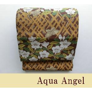 送料込み】**こはく錦**◇*服部織物 袋帯*◇(展示品)**25959**絹他【2