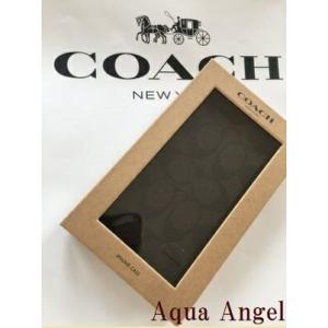 コーチ　シグネチャー柄 iPhone 8 Plus/7 Plus /6Ｓ Plus ケース　マホガニ　茶色　COACH 代引き不可｜tukiup