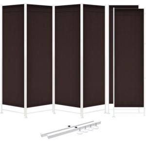 ottostyle.jp パーテーション 4連 ブラウン  高さ180cm×幅202cm