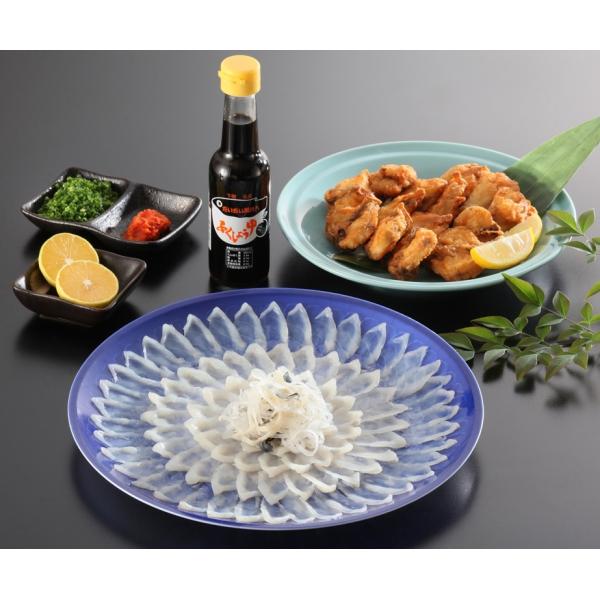 お中元 とらふく・まふぐの料理セット2人前 とらふく刺身 まふぐ唐揚げ 贅沢 とらふく