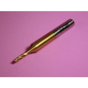 卓上フライス エンドミル 4枚刃 2mm HSSハイス TINコーティング