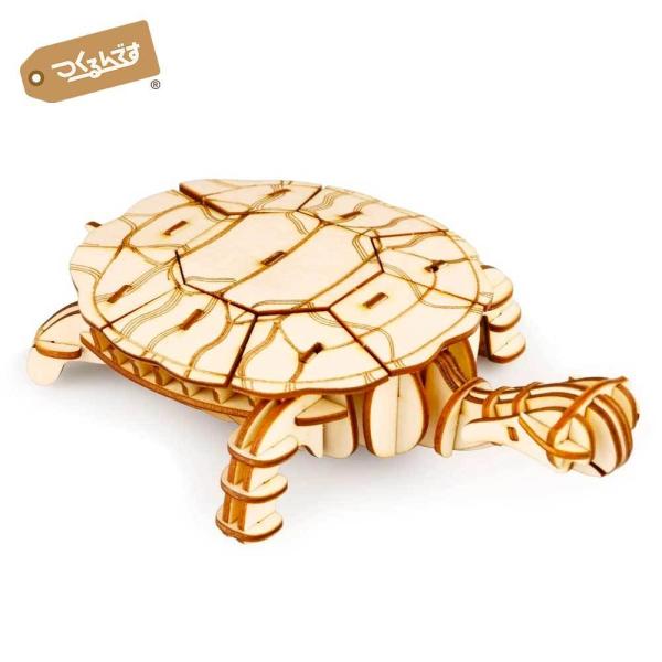つくるんです TG275 カメ｜ロボタイム 日本公式販売／日本語説明書付 3D ウッドパズル