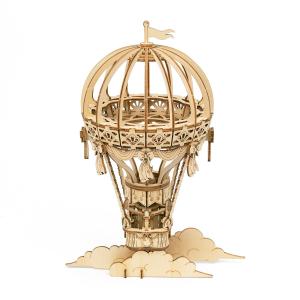 つくるんです TG406 気球｜ロボタイム 日本公式販売／日本語説明書付 3D ウッドパズル